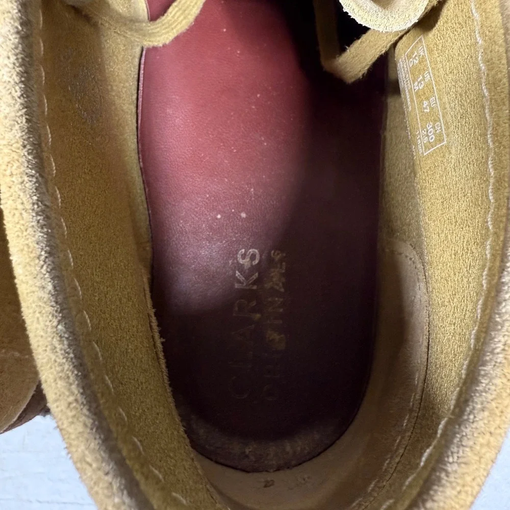 Clarks Originals Wallabee Shoes Men 13 Maple Suede Moc Toe Crepe Sole Chukka